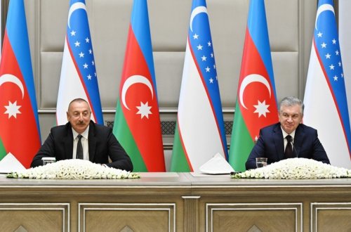 Azərbaycan və Özbəkistan prezidentləri mətbuata bəyanatlarla çıxış ediblər - YENİLƏNİB