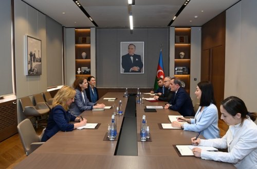 Ceyhun Bayramov BQXK-nin Azərbaycan nümayəndəliyinin rəhbəri görüşüb