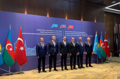 Bakıda Azərbaycan, Türkiyə və Qazaxıstanın xarici işlər nazirlər və nəqliyyat nazirlərinin birinci üçtərəfli toplantısı keçirilir