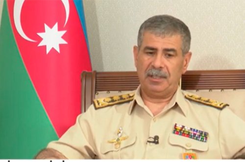 Müdafiə naziri sərhəddəki erməni təxribatlarından danışdı - Video