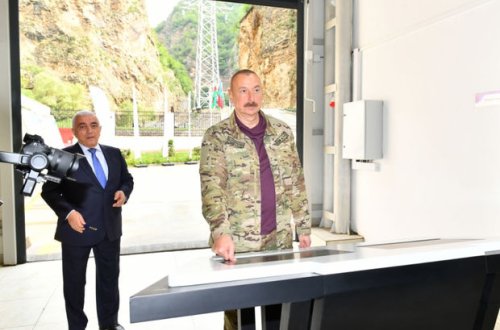 Prezident “Kəlbəcər-1” kiçik SES-in açılışında iştirak edib - YENİLƏNİB + FOTO