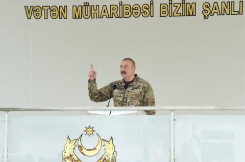 Prezident: “Biz Vətən müharibəsində xalqımızın böyüklüyünü, yenilməz ruhumuzu və güclü iradəni göstərdik”