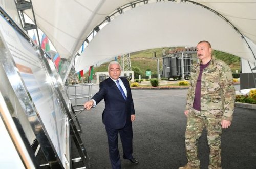 Prezident Kəlbəcərdə “Çıraq-1” kiçik su elektrik stansiyasında olub - YENİLƏNİB + FOTO