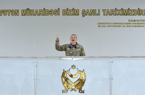 İlham Əliyev: “1993-cü ilin aprelində itirdiyimiz Kəlbəcərdə bu gün Ordu Gününü qürurla qeyd edirik”