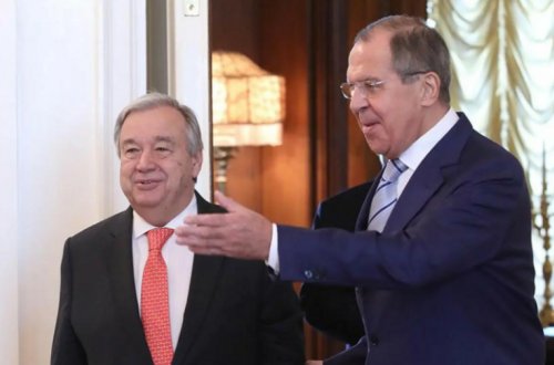 Lavrov Quterreşlə taxıl böhranını müzakirə edib