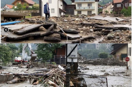 Avstriyanın qərbində güclü yağışlar torpaq sürüşməsinə səbəb olub: Ölən var