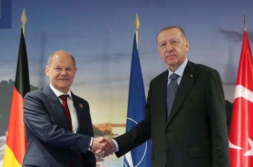 Türkiyə və Almaniya liderləri arasında görüş olub