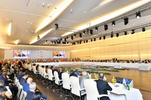 İlham Əliyevin Qoşulmama Hərəkatı Parlament Şəbəkəsinin Bakı konfransında çıxışı - YENİLƏNİB + FOTO/VİDEO