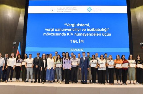 Media nümayəndələri üçün “Vergi sistemi, vergi qanunvericiliyi və inzibatçılığı” mövzusunda təlim keçirilib