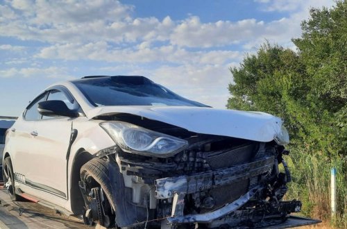 Kürdəmirdə yol qəzasında iki nəfər xəsarət alıb