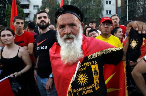 Şimali Makedoniyada nümayişçilərlə toqquşmalarda 47 polis yaralanıb