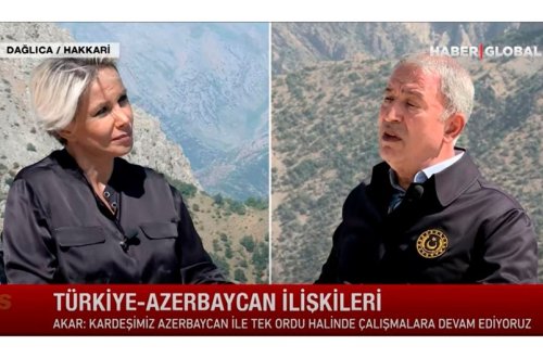 Hulusi Akar: “Türkiyə Azərbaycanla bir ordu halında fəaliyyət göstərir”