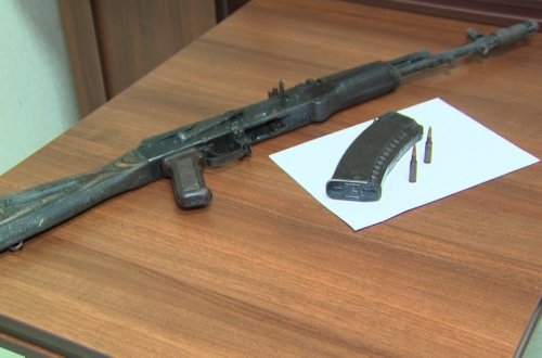 Ağcabədi sakinində avtomat aşkar edilib