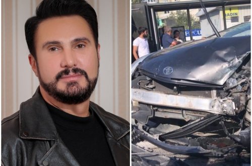 Avtobus Nadir Qafarzadənin avtomobilini vurub - VİDEO