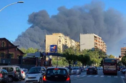 Romada dəhşətli yanğın başlayıb