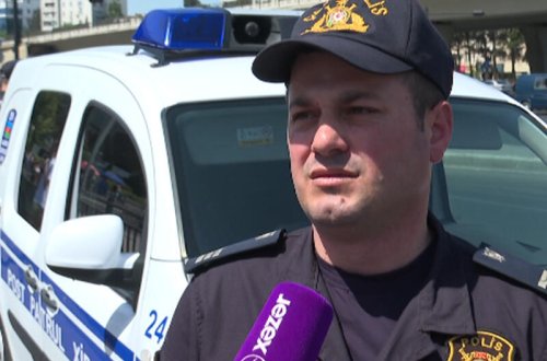 Bakıda sürücünün həyatını xilas edən polis əməkdaşı danışdı - VİDEO
