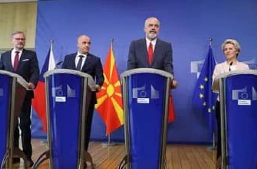 Albaniya və Şimali Makedoniya arasında Aİ-yə üzvlük danışıqları başlayıb