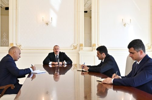 Prezident bu gün təyin olunan yeni icra başçılarını qəbul edib