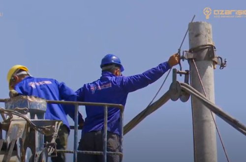 Füzulidə hərbi hissə elektrik enerjisi ilə təmin edildi - Video