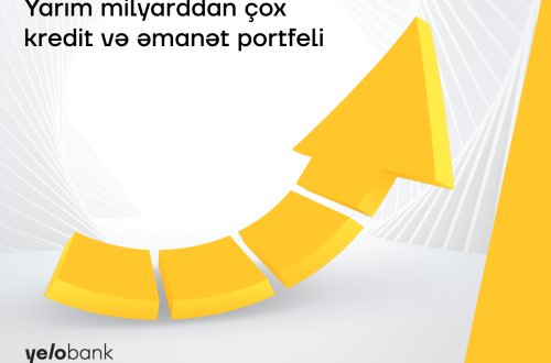 Yelo Bank-ın əmanət və kredit portfelləri yarım milyardı ötdü