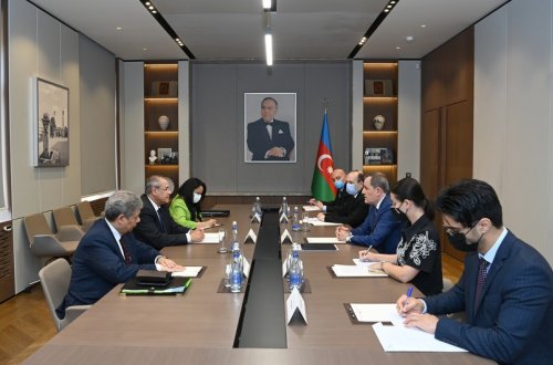 Ceyhun Bayramov Misir xarici işlər nazirinin köməkçisi ilə görüşüb