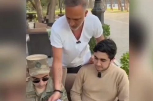 Azər Zahid qazini belə təhqir etdi - VİDEO