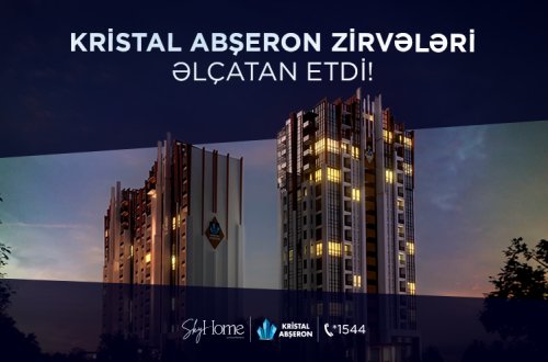 Zirvədə yaşamağı sevənlər üçün – SkyHome yaşayış kompleksi!