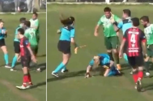 Qadın hakimi yumruqla vuran futbolçu həbs olunub