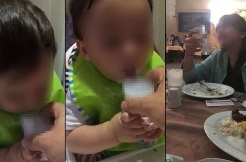 Ana körpə uşağa içki içirdi – polis hərəkətə keçdi