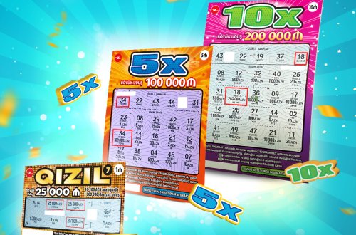 “10X” 200.000, “5X” 100.000, “Qızıl” 25.000 manat qazandırdı