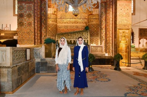 Mehriban Əliyeva və Leyla Əliyeva Konyada Mövlanə muzeyini ziyarət edib