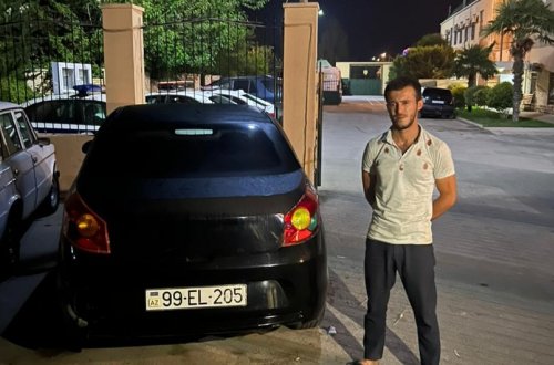 Salyanda narkotikin təsiri altında avtomobil idarə edən sürücü saxlanılıb