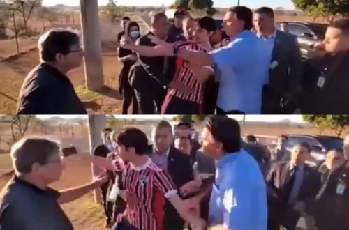 Braziliya prezidenti “YouTube” bloqerinin telefonunu əlindən almağa çalışdı - VİDEO