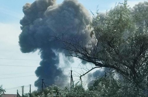 Ukraynanın Nikolayev vilayətində bir neçə partlayış olub