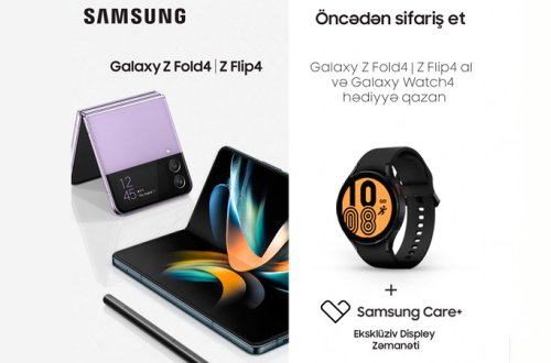 Galaxy Z Fold4 və Galaxy Z Flip4 öncədən sifariş et!