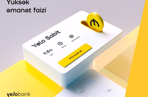 Yelo Bank-da əmanət hesabı aç, 11.5% qazan!