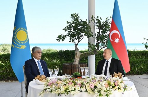 İlham Əliyevin adından Kasım-Jomart Tokayevin şərəfinə rəsmi ziyafət verilib