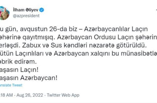 İlham Əliyev: 