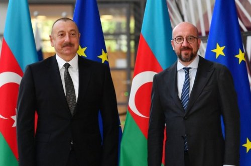 Şarl Mişel və İlham Əliyev Brüsseldə keçiriləcək görüşün gündəliyinə aid məsələləri müzakirə edib