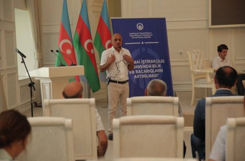 “İctimai iştirakçılıq sahəsində bilik və bacarıqların artırılması” adlı təlimlərə start verilib