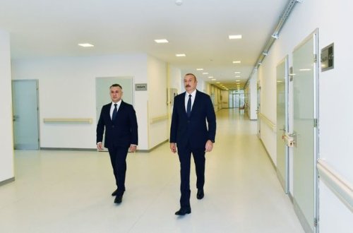 İlham Əliyev Bakıda sanatoriyanın açılışında iştirak etdi - FOTO