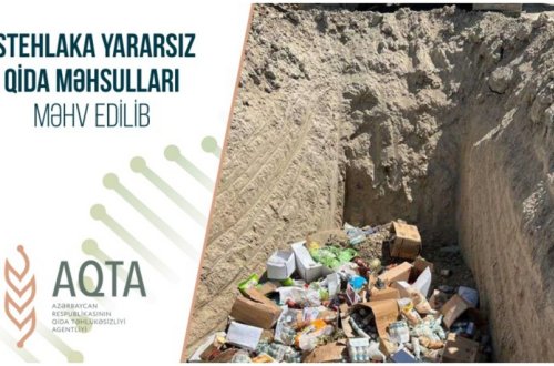 İstehlaka yararsız qida məhsulları məhv edilib