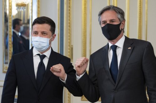 Volodimir Zelenski Entoni Blinken ilə görüşüb