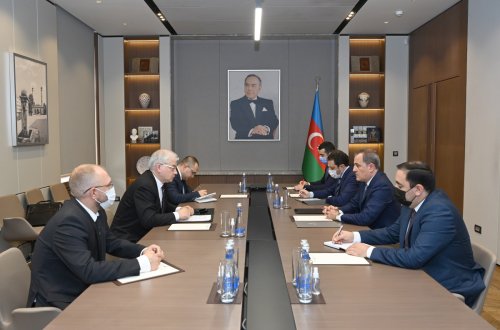 Ceyhun Bayramov İqor Xovayevi qəbul edib