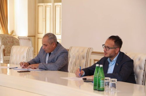 Deputat Ramil Həsən Ucarda seçiciləri ilə görüşüb