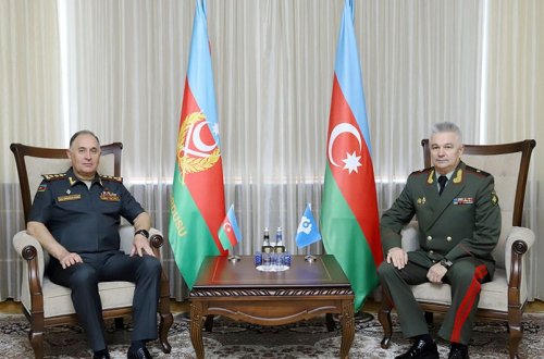 Baş Qərargah rəisi MDB Müdafiə Nazirləri Şurasının katibi ilə görüşüb