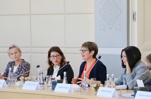 Avropa Yenidənqurma və İnkişaf Bankının Prezidenti Azərbaycana səfər çərçivəsində Dövlət Neft Fondu ilə görüş keçirib