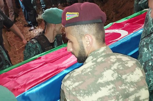 Lerikdə şəhidin dəfn mərasimi keçirilib