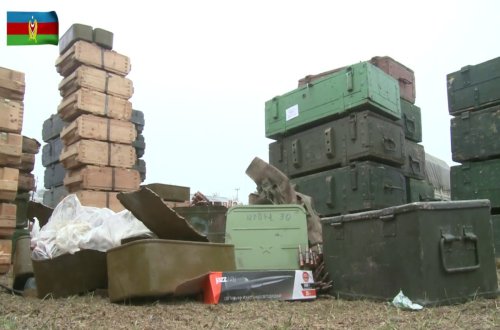 Ermənistanın təxribat törətdiyi istiqamətdə HHM sistemi çökdürülüb, 14500-dən çox döyüş sursatı ələ keçirilib