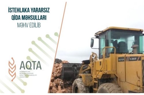 İstehlaka yararsız qida məhsulları məhv edilib